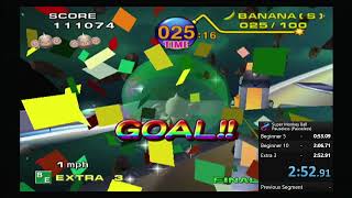 Super Monkey Ball Beginner Extra Pauseless In 2:52.91 (Warpless)