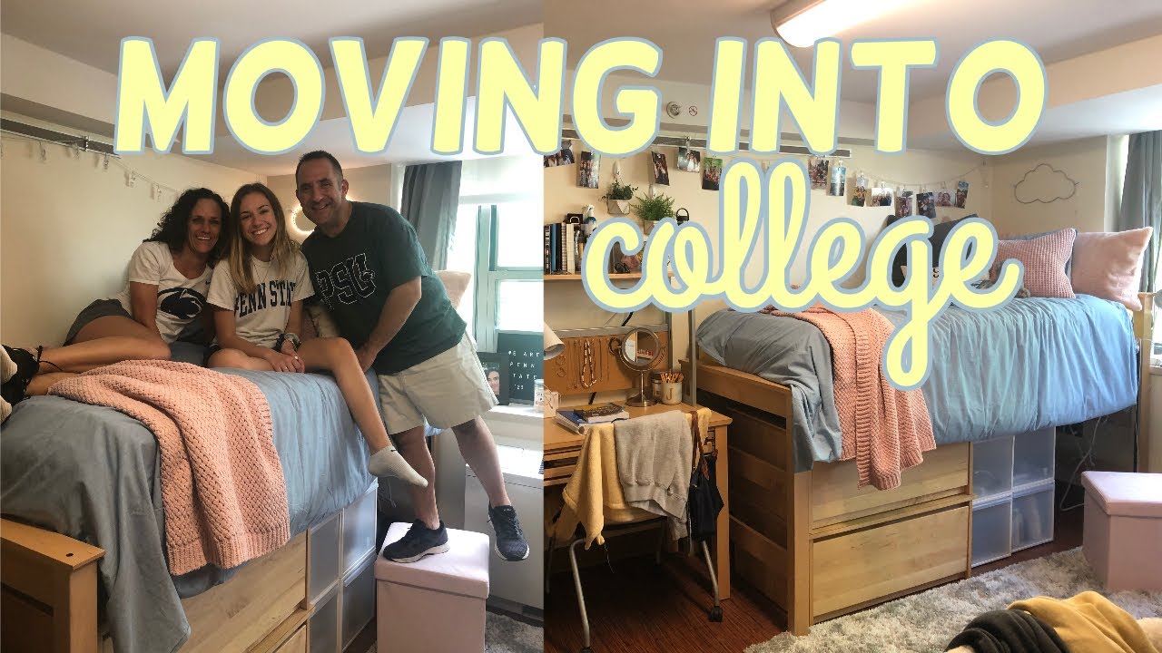 COLLEGE MOVE IN DAY Freshman Move In Vlog Penn State RENOVATED Dorm