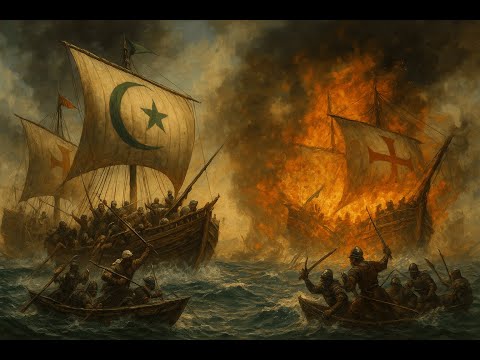 معركة الجزيرة الخضراء البحرية 1340 الأسطول المريني يسحق أسطول قشتالة وأراغون وجنوة