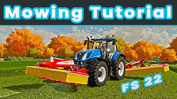 Farming Simulator 22: Mowing | Beginner Guide Short Tutorial series