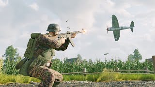 Enlisted Gameplay: German Forces - Invasion of Normandy - La Perelle Village | No Commentary
