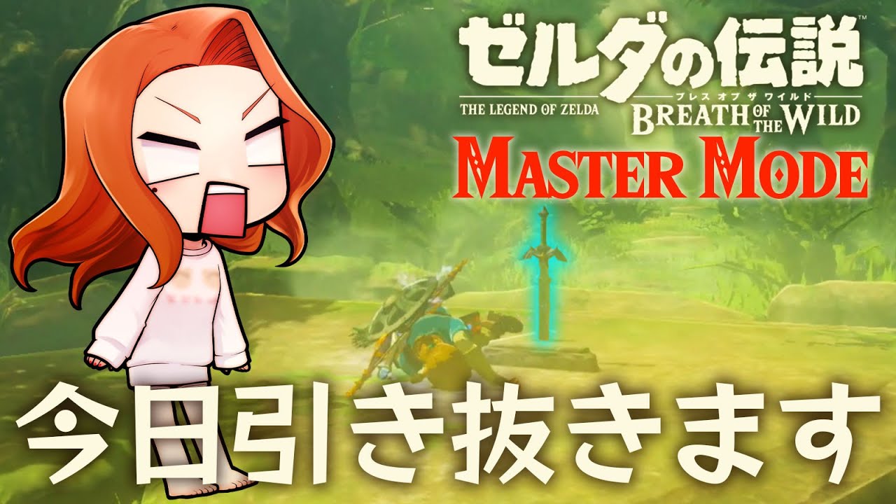 神回【マスターソード引っこ抜く】ポケモン新作発売までにマスターモードをクリアする【ゼルダの伝説ブレスオブザワイルド】