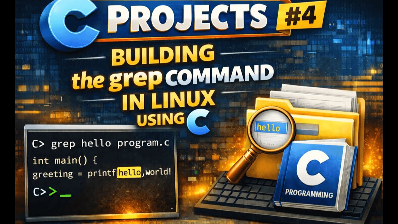 #4 -C projects :taking a closer look on the grep command - YouTube