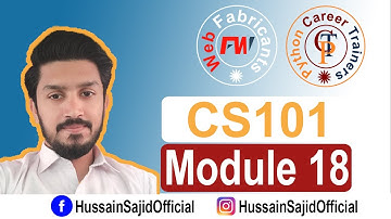 CS101 Module 18 | Representing Text | Introduction to computing | Hussain Sajid | Urdu / Hindi