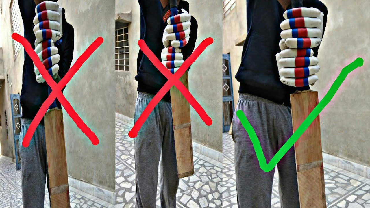 how to grip a cricket bat in cricket. best way to grip a bat in hindi