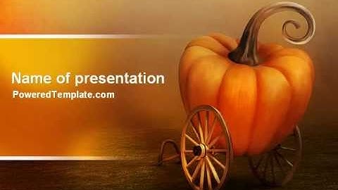 Pumpkin Carriage PowerPoint Template by PoweredTemplate.com