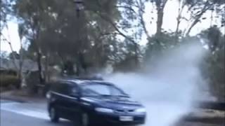 car splash one man and your dog in  russia   splashed by car Flaque d&#39;eau