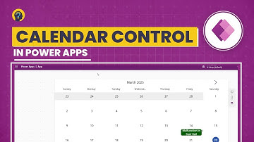 Create Calendar Control in Power Apps from SharePoint List