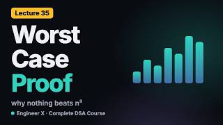 Quicksort Worst Case Proof: Why It's Θ(n²), with the Substitution Method | DSA Course L35