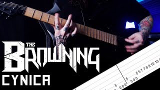 The Browning - Cynica - Guitar play through - TABS on screen