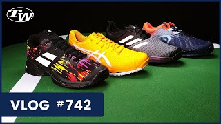 So many NEW Tennis Shoes from adidas, Asics, Head & Babolat (Clay too) & Vintage Racquets - VLOG 742