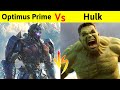 Hulk vs optimus prime   gamma green monster    alien cybertron