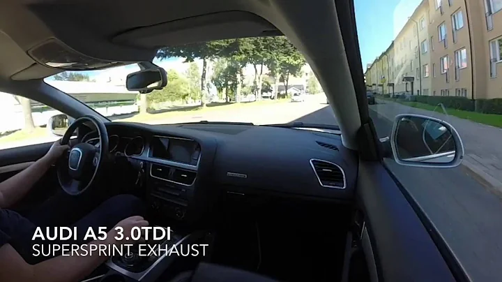 Audi A5 3.0tdi / Supersprint race exhaust (driving)