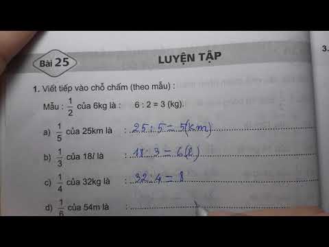 Video TOÁN LỚP 3 - VỞ BÀI TẬP 1 (Bài 25/ Trang 32) - LUYỆN... - youtube