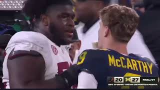 Michigan wins Rose Bowl in overtime after failed Milroe run on 4th down