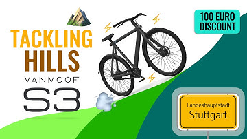 VanMoof S3 tackling the steep hills of Stuttgart #VanMoof #VanMoofS3 #HillChallenge