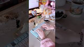 Writing Routine, Minimal Desk Setup + Real-Time Typing ASMR #typingsound #keyboardtyping #asmr