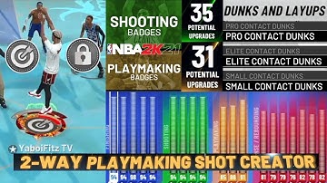 the GAME-BREAKING 2-WAY PLAYMAKING SHOT CREATOR BUILD w/ CONTACT DUNKS & SHARP TAKE in NBA 2K21