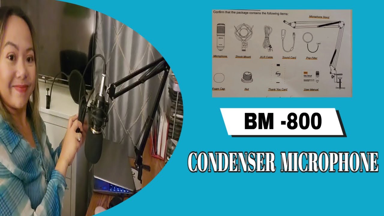 UNBOXING & ASSEMBLY ZINGYOU BM-800 CONDENSER MICROPHONE - YouTube