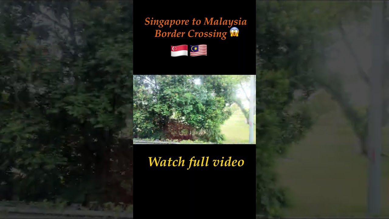 Indians Crossing Singapore–Malaysia Border 😱 | Full Process