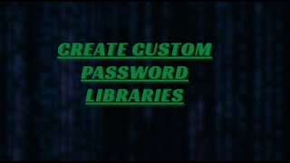 Create Custom Wordlist Libraries With Wordlister.