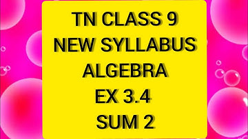 TN Samacheer 9 Maths New Syllabus Algebra Ex 3.4 sum 2