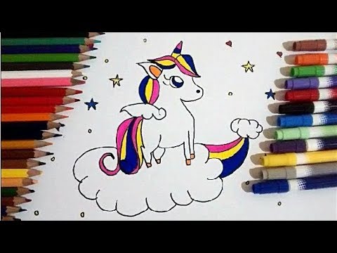 COMO DESENHAR UNICÓRNIO FOFO BONITO E FÁCIL KAWAII DESENHOS BONITOS DESENHO PARA DESENHAR