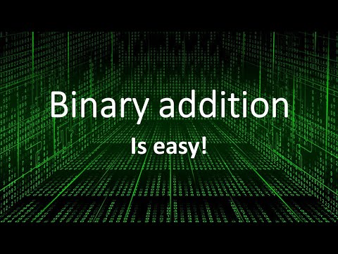 How to do binary addition - it's easy when you remember the rules!