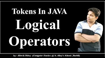 Tokens in Java (Logical Operators)