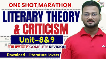 Literary Theory and Criticism | One Shot Marathon | UGC NET ENGLISH 2025 | Literature Lovers