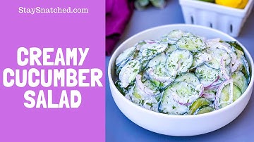 How to Make Creamy Cucumber Salad Recipe