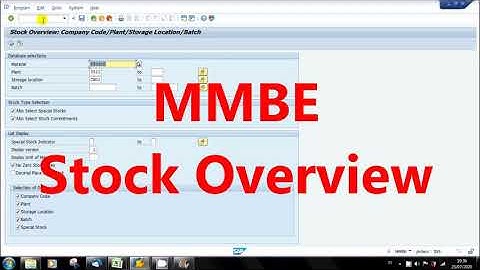SAP MMBE Stock Overview