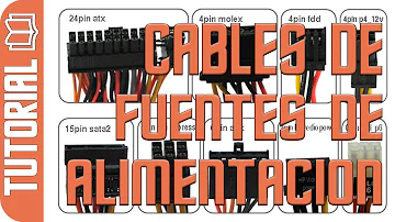 ¿Qué voltaje debe marcar cada color de cable de una fuente de poder?