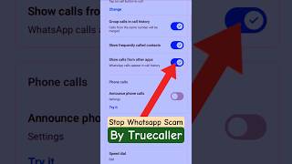 Stop Spam! Use Truecaller for WhatsApp Calls 🤫 #shorts #ytshorts