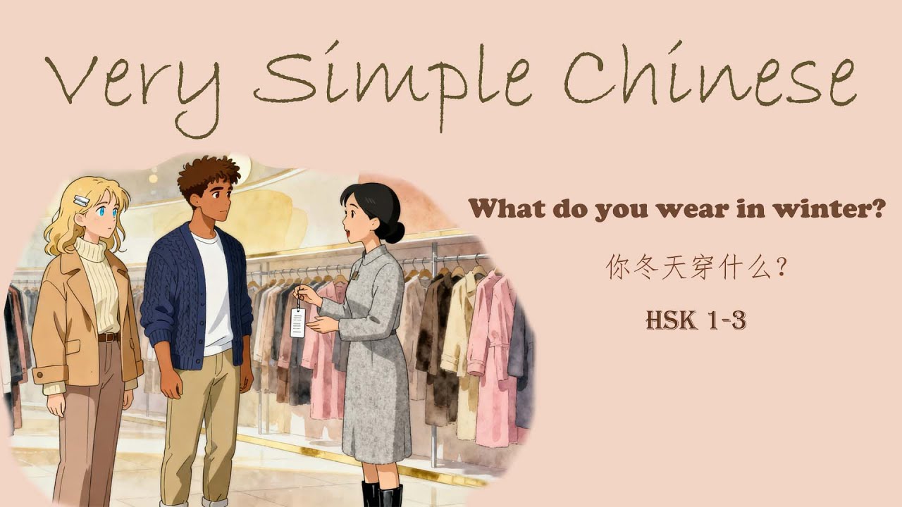 What do you wear in winter | 你冬天穿什么？| Very Simple Chinese Listening 007