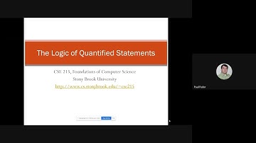 CSE215 Foundations of Computer Science: The Logic of Quantified Statements