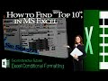 How to Find/Highlight "TOP 10" Values in MS Exel| Top 10 Conditional Formatting in Microsoft Excel