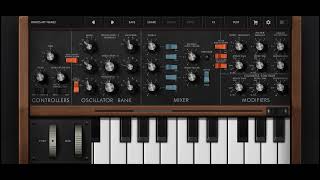 My personal favorite software synthesizer (the Minimoog Model D app) screenshot 4