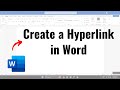 How to Create a Hyperlink in Microsoft Word