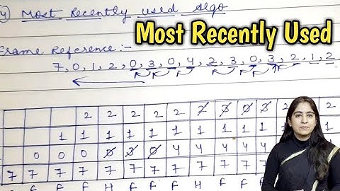 MRU | Most Recently Used Page Replacement Algorithm | lec-51 | Operating System