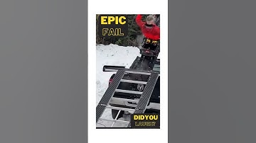 Epic Fail, Loading a Snowmobile, Gone wrong, #shorts