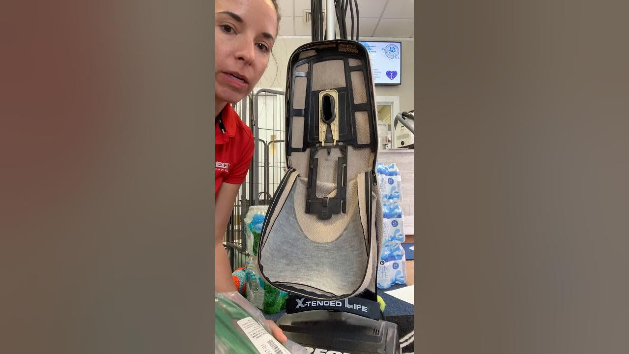 How To Remove Outer Bag From An Oreck Vacuum YouTube