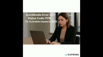 QuickBooks Error 3371 Status Code 11118 Fix Activation Issues in 2025