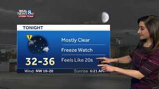 Central Pennsylvania weather: Cold front arrives today; freeze watch tonight