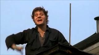 Dicken skjuter ner Sotarn i Skorstenen på grund av för mycket Hälsningar till Alva