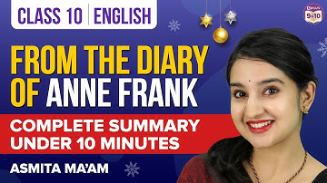 From the Diary of Anne Frank Class 10 English Chapter Summary Under 10 Mins | Class 10 Boards 2023