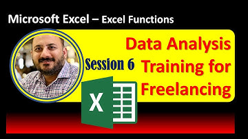 Session 6: Data Analytics training for freelancing (Microsoft Excel) - Live Streaming @W3Skillset