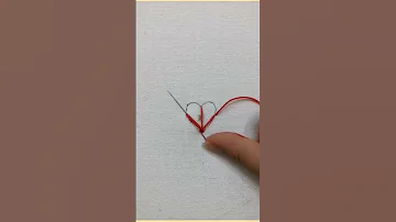 How To Embroider A Heart كيفية طرز قلب رائع 