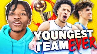 I Built The Youngest Team in NBA History To Win A Championship in NBA 2K22